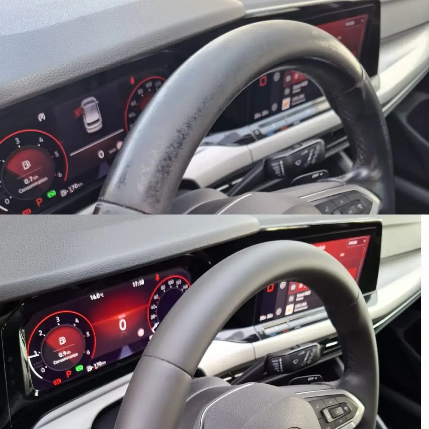 Restauracija auto kože: VW GOLF 8